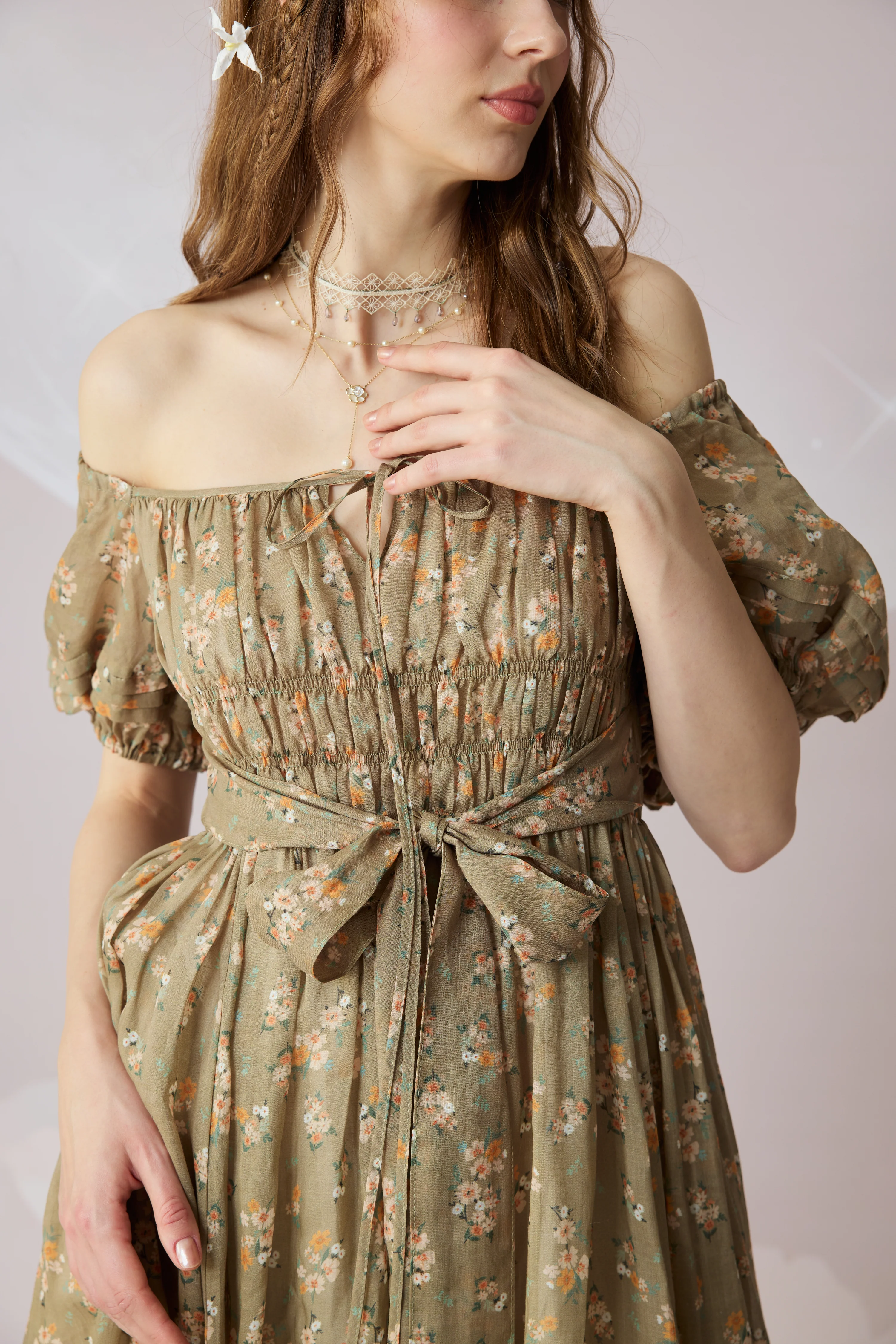 BERGAMOTE 20 |Floral Linen Dress - Image 41