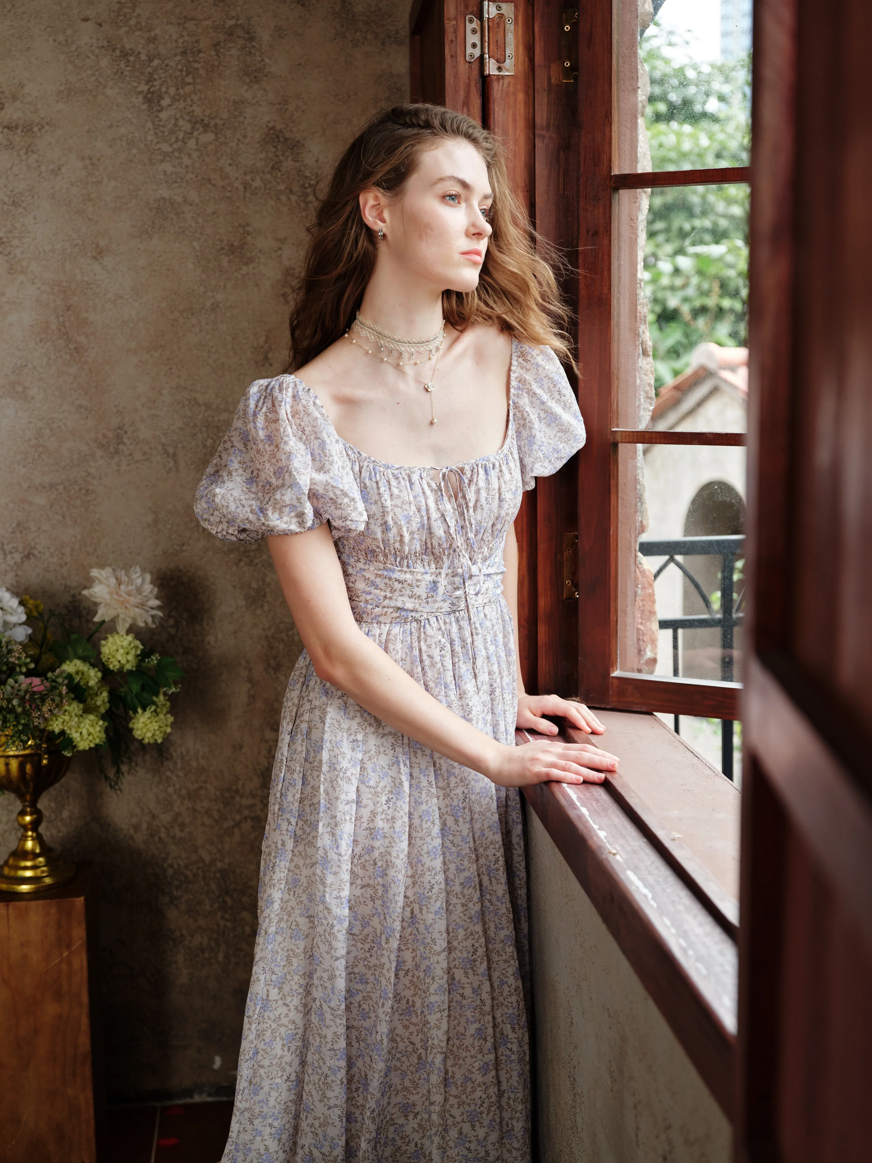 BERGAMOTE 20 |Floral Linen Dress - Image 45