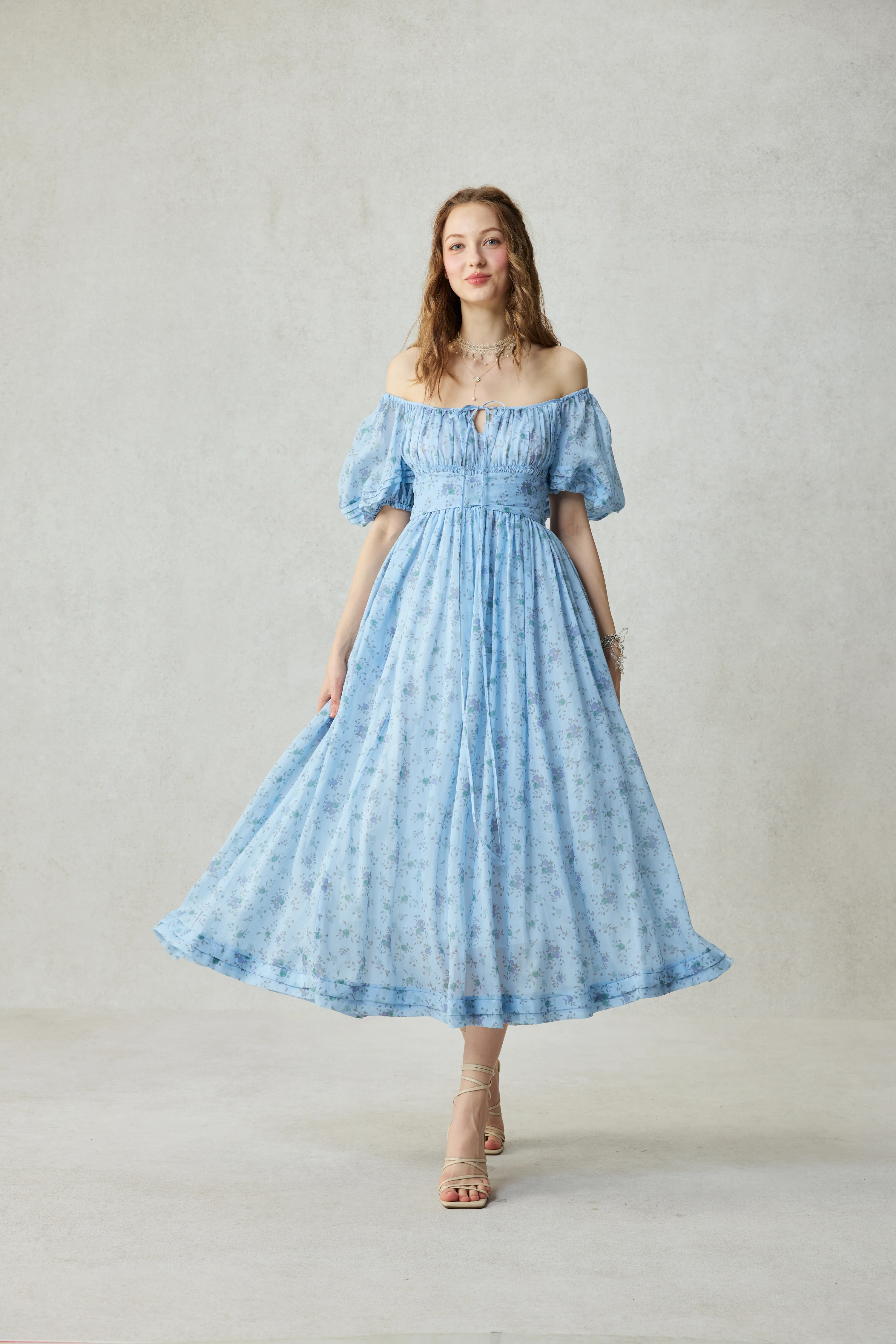 BERGAMOTE 20 |Floral Linen Dress - Image 53