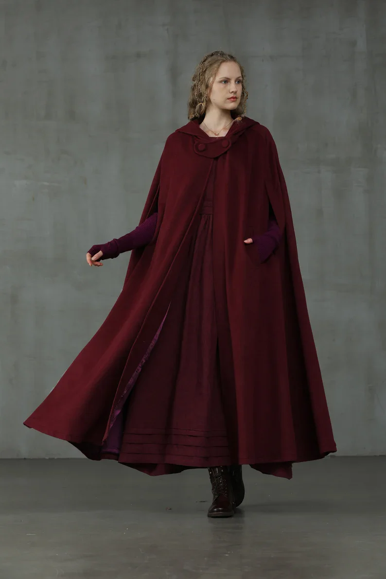 Christmas Outlander 2020 | 100% Wool Cloak Coat - Image 14
