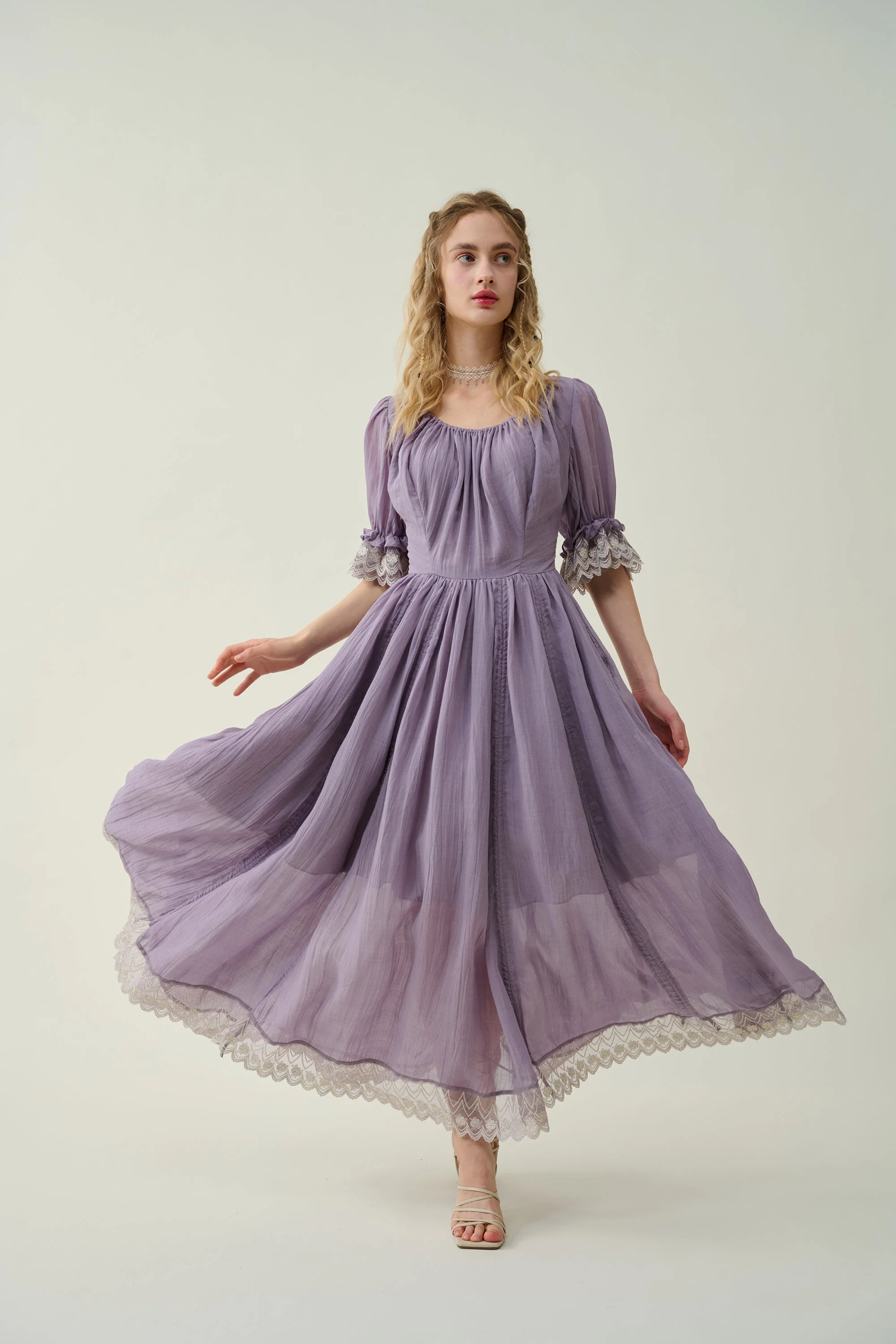 Elowen 27 | Lace velvet dress gown ( 2 way to wear ) - Image 17