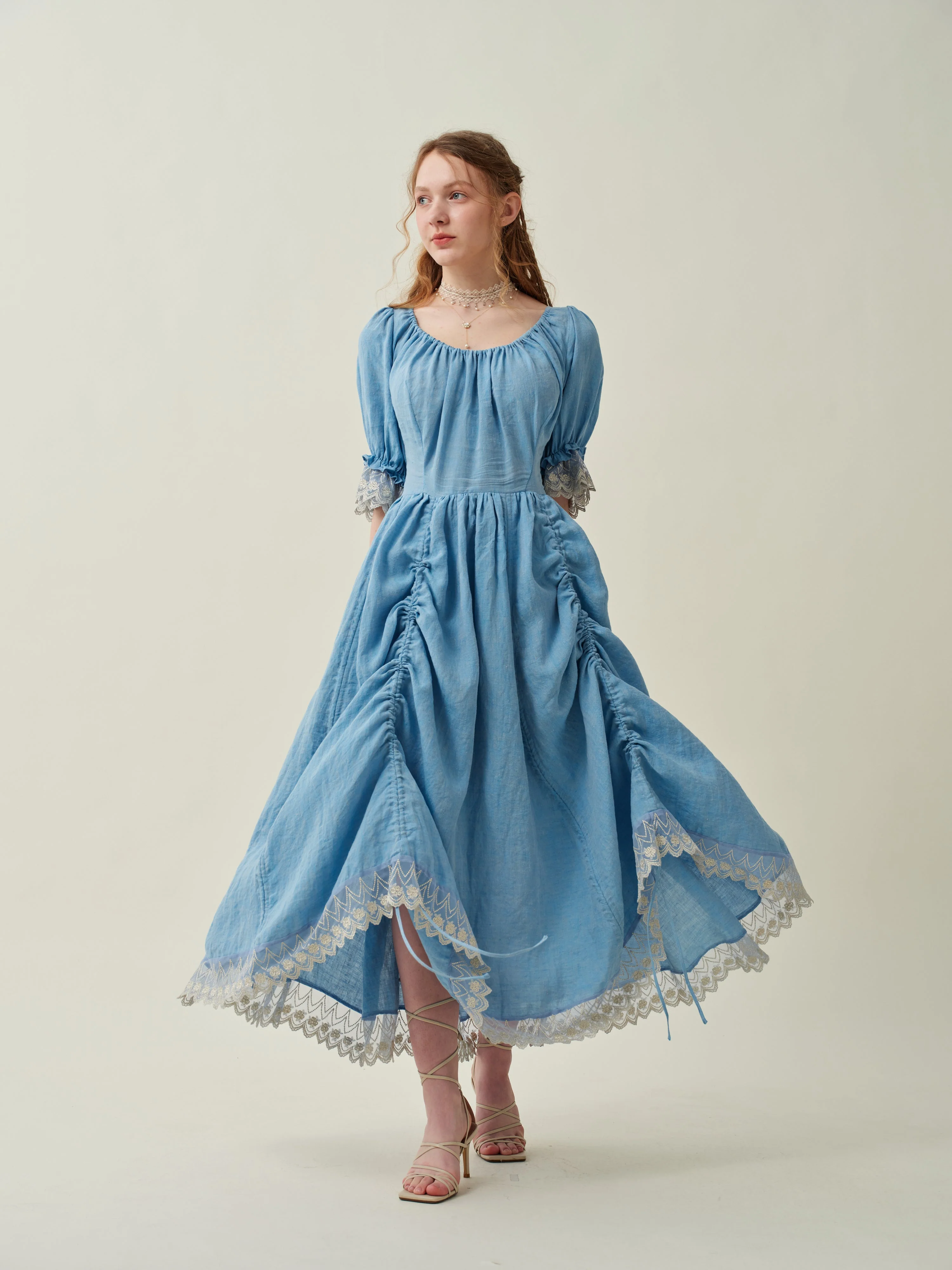 Elowen 27 | Lace velvet dress gown ( 2 way to wear ) - Image 19