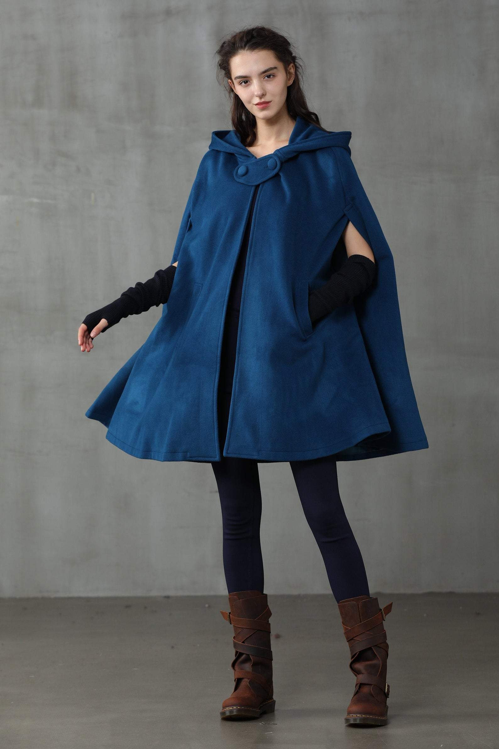The New Yorker | Hooded Cashmere Cape - Image 12