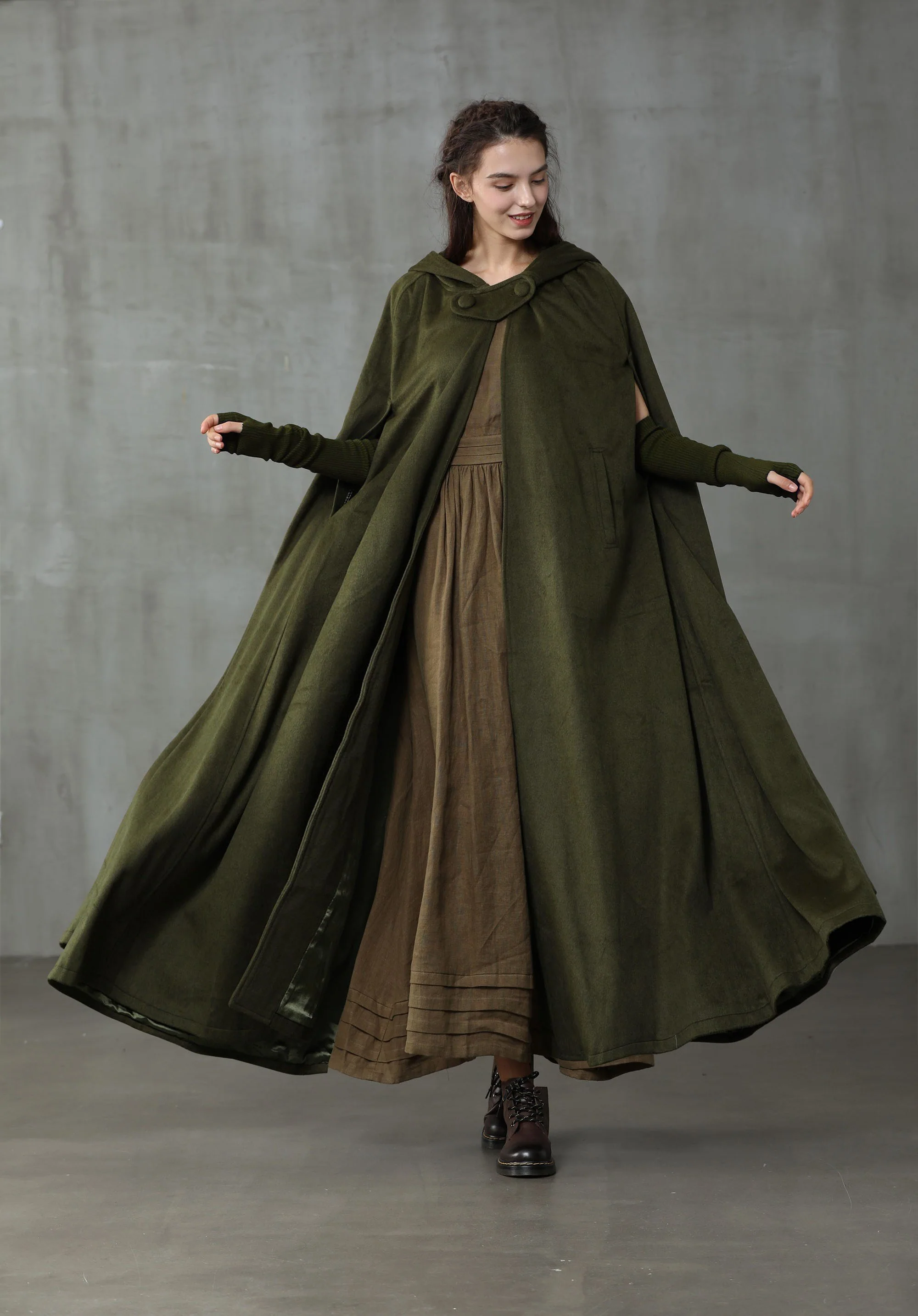 Outlander 2020 | 100% Wool Cloak Coat - Image 8