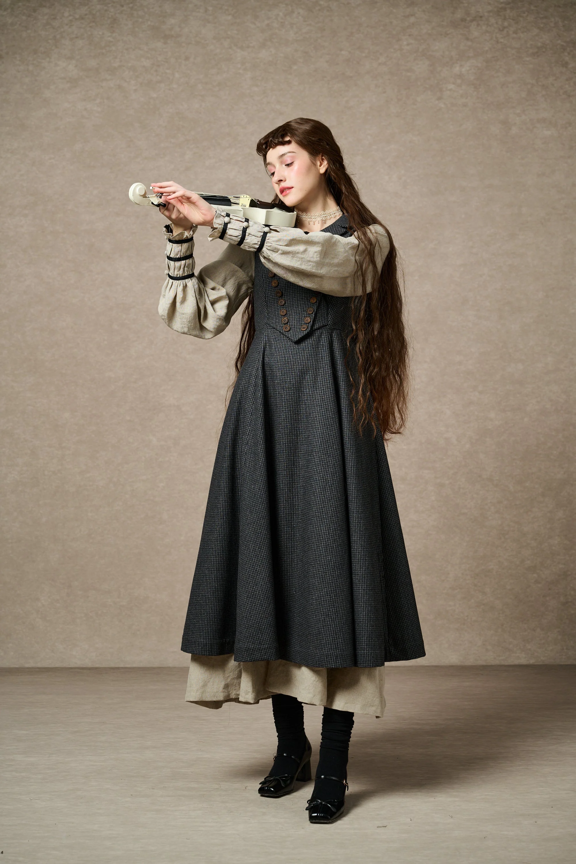 Helen 17| Vintage wool dress - Image 26